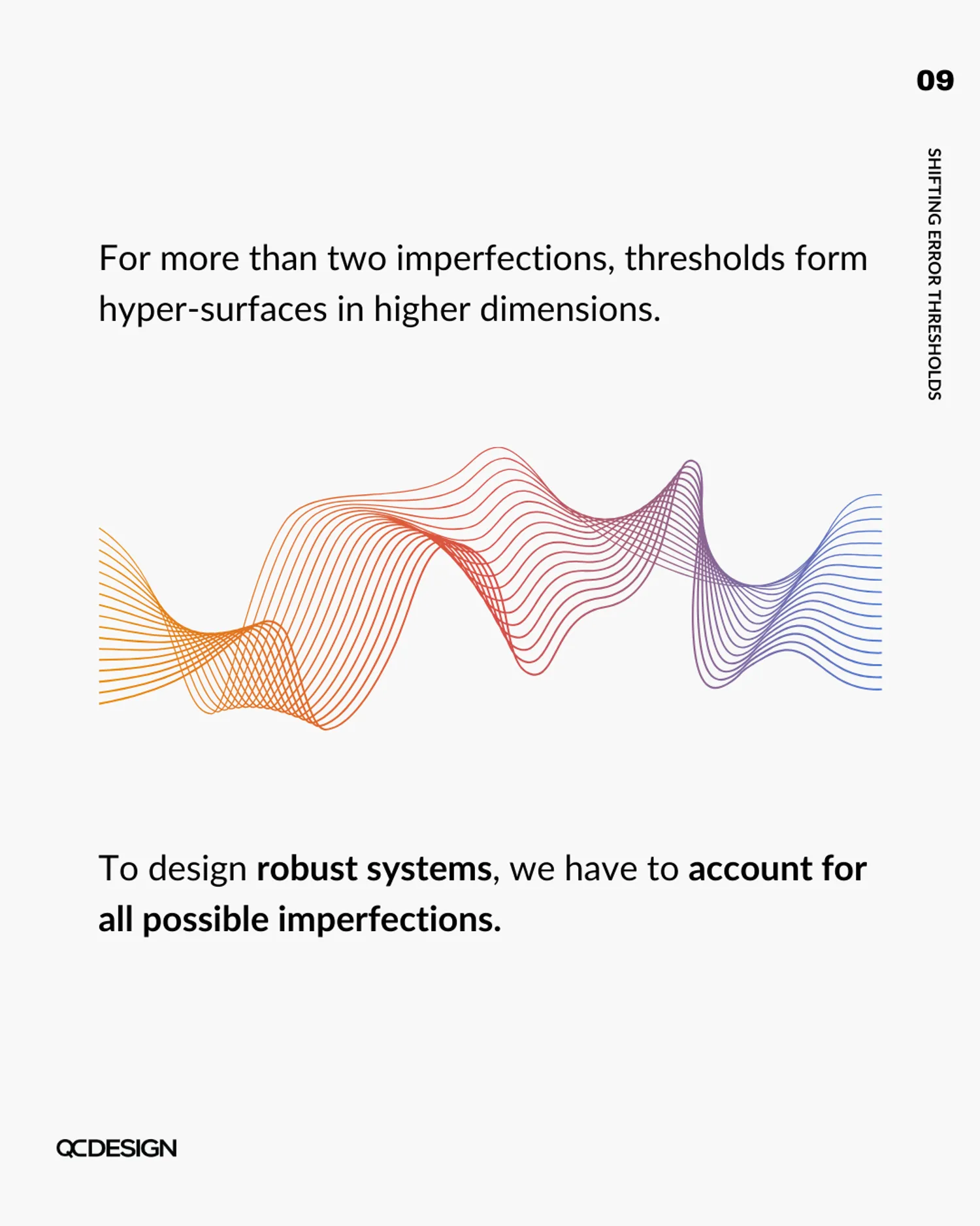 Hyper-surfaces: with more than two imperfections, thresholds form higher-dimensional surfaces