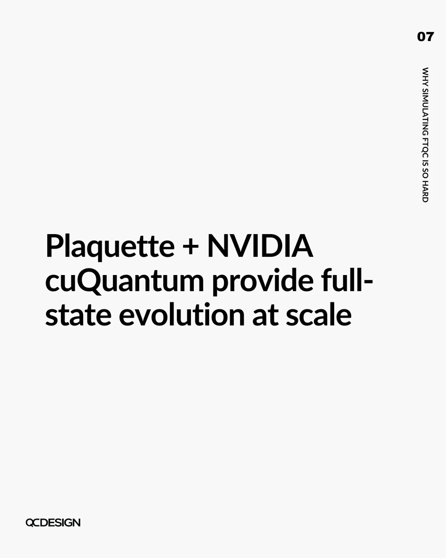 Plaquette + NVIDIA cuQuantum provide full-state evolution at scale